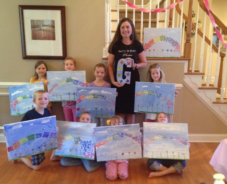 Design Your Own Canvas Painting Party, Ages 8-12 yrs - Yard Card Fun™